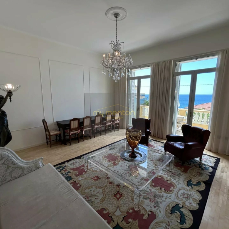 Menton Garavan – Luxueux 3 pièces avec vastes terrasses, vue mer panoramique