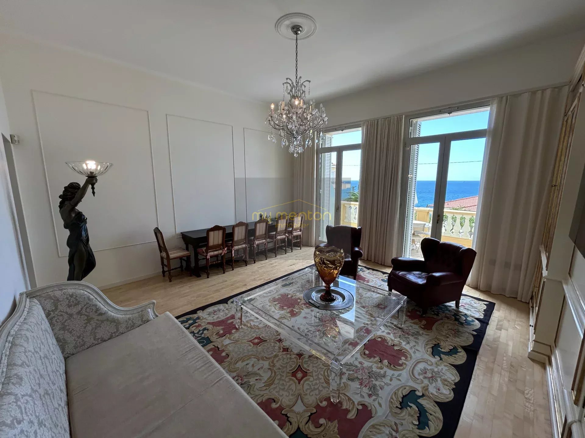 Menton Garavan – Luxueux 3 pièces avec vastes terrasses, vue mer panoramique