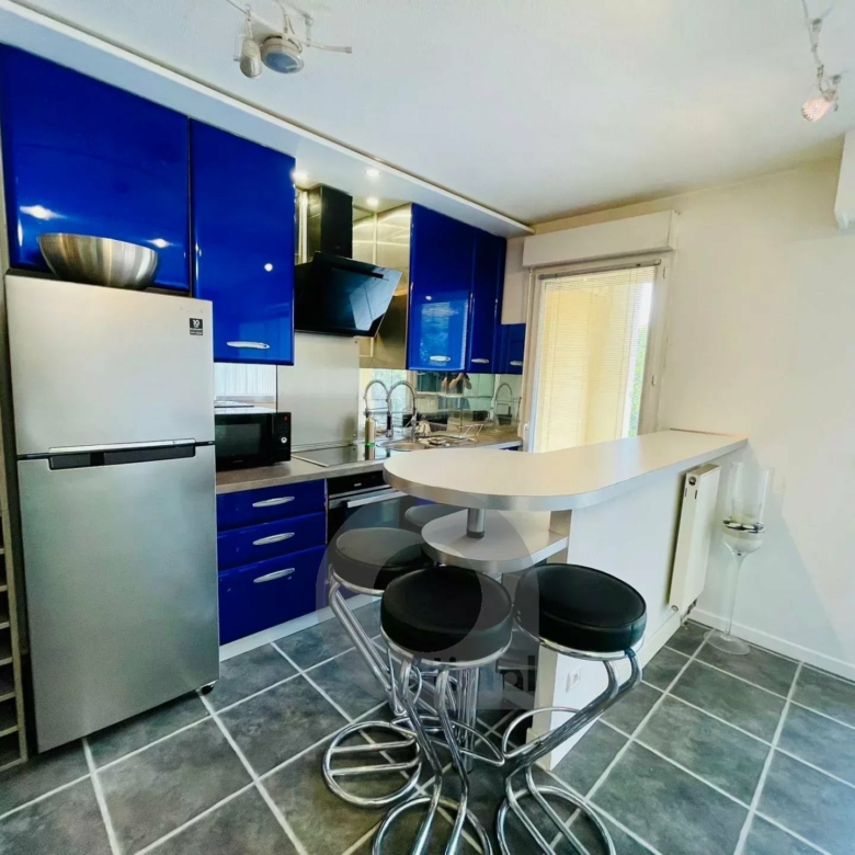 Proche Eze VIllage, 3 p en RDJ, terrasse/jardin garage