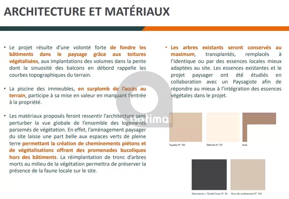 EZE – PROGRAMME NEUF – Livraison Fin 2027 – 3 PIECES avec terrasse + Parking en sous-sol