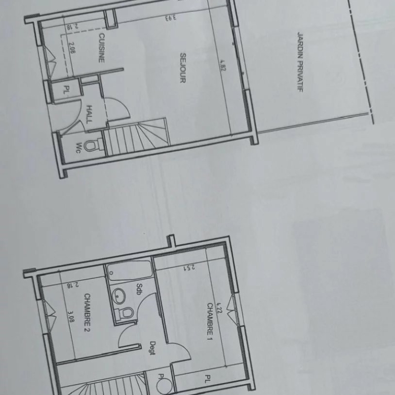Charmant duplex 3 pièces avec terrasse et parking – Menton centre