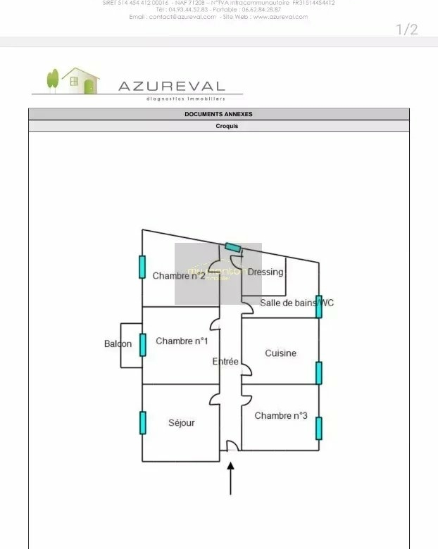 À vendre :  appartement 4 pièces à Menton idéal Famille ou Profession libérale