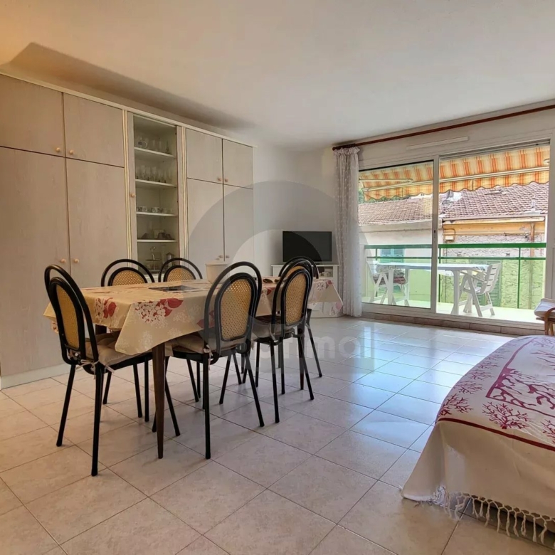 Menton Bas-Borrigo  –  grand 2 Pièces avec terrasse, garage et cave.