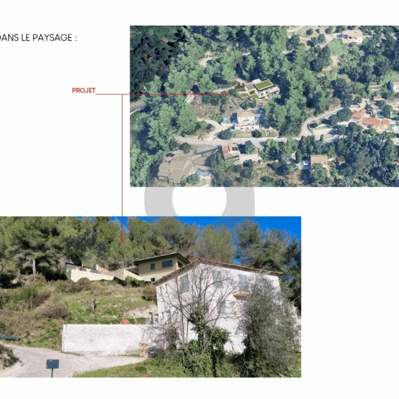 VENTE TERRAIN CONSTRUCTIBLE AVEC PERMIS DE CONSTRUIRE À GORBIO