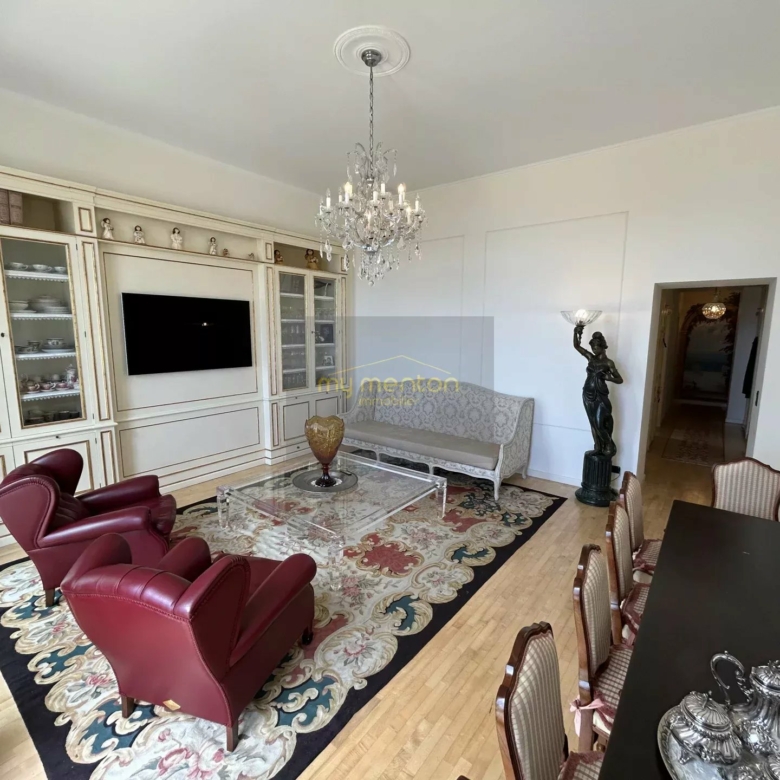 Menton Garavan – Luxueux 3 pièces avec vastes terrasses, vue mer panoramique