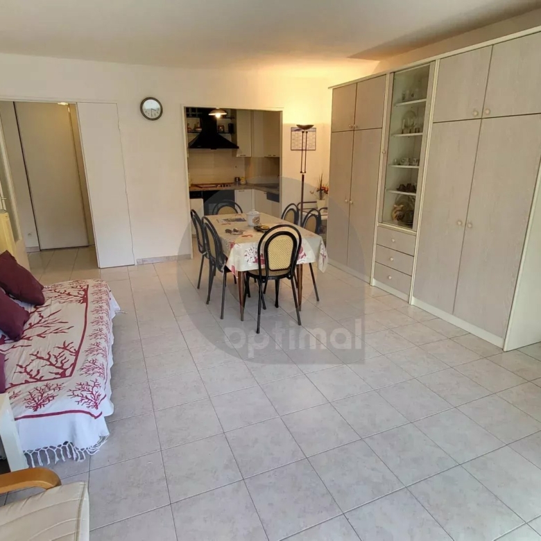 Menton Bas-Borrigo  –  grand 2 Pièces avec terrasse, garage et cave.