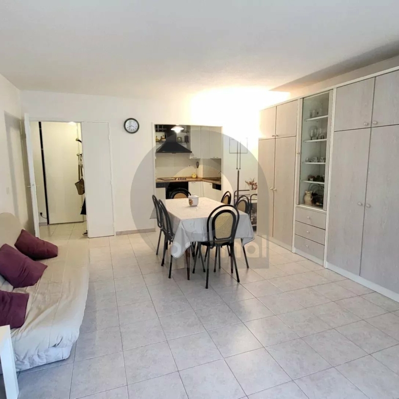 Menton Bas-Borrigo  –  grand 2 Pièces avec terrasse, garage et cave.