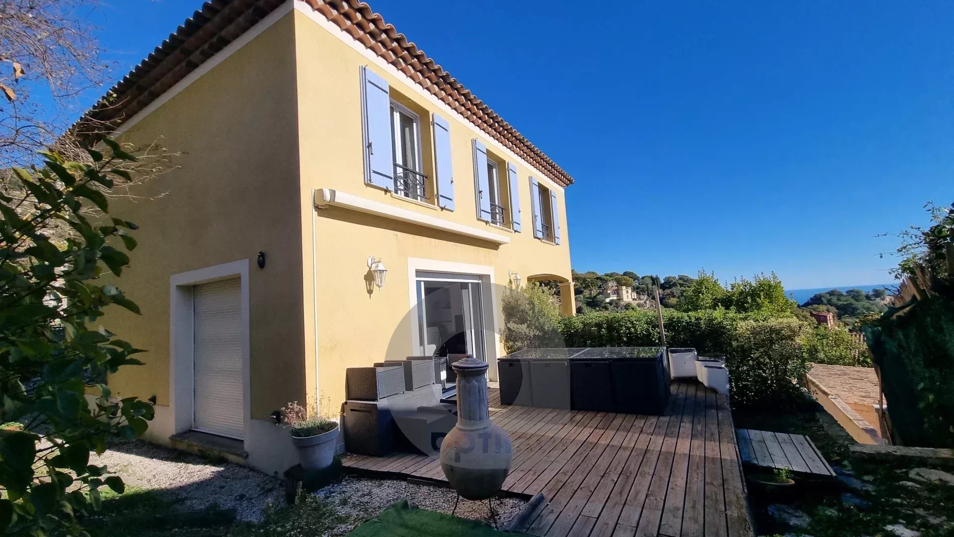 Villa la Turbie vue mer Moncao