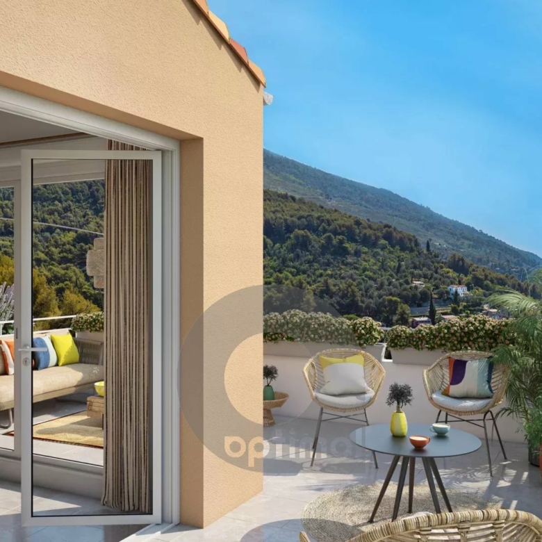 MENTON – PROGRAMME NEUF – Livraison Fin 2025 – 3 PIECES avec terrasse + Parking en sous-sol