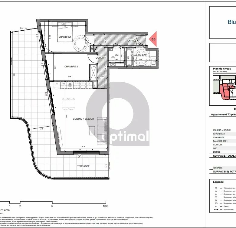 EZE – PROGRAMME NEUF – Livraison Fin 2027 – 3 PIECES avec terrasse + Parking en sous-sol
