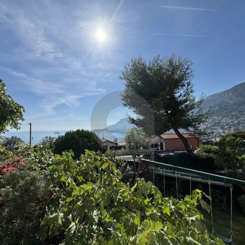 VILLA ROQUEBRUNE VUE MER EXCELLENT ÉTAT TERRASSE JARDIN GARAGE