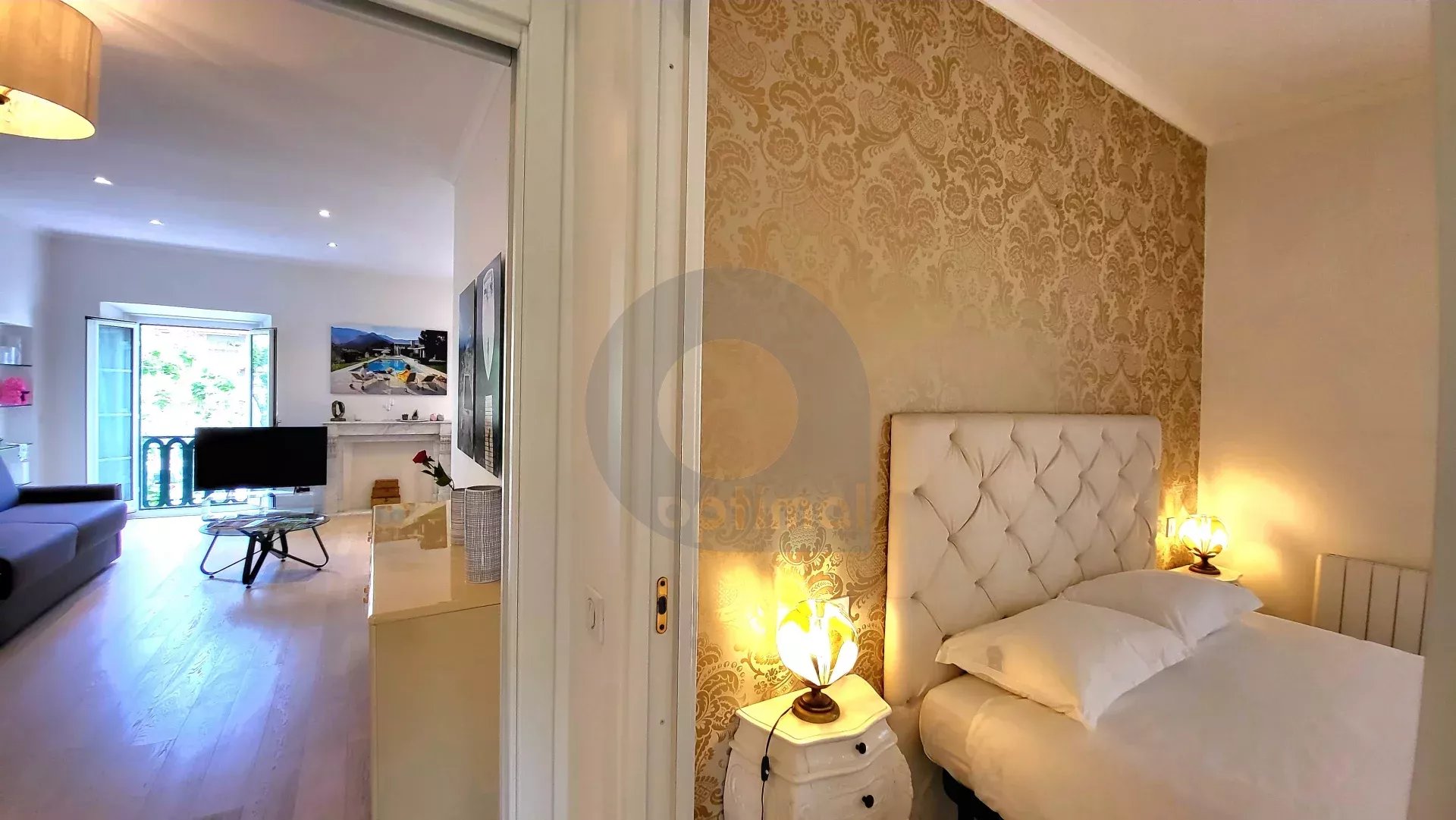 Menton Jardin Bioves – dernier étage –  Appartement triple exposition