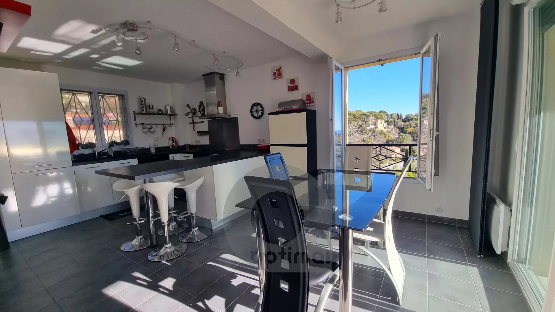 Villa la Turbie vue mer Moncao