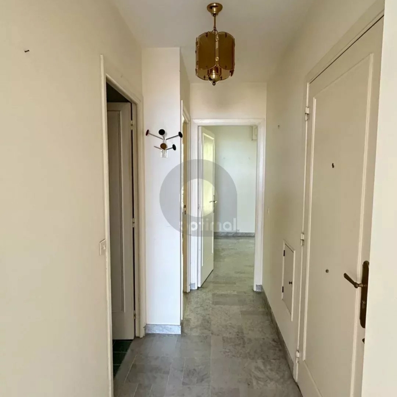 MENTON – TERRES CHAUDES: APPARTEMENT 2P AVEC VUE MER PANORAMIQUE –  GARAGE et CAVE