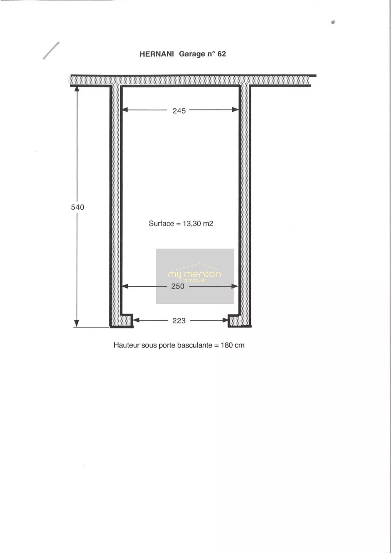EXCLUSIVITÉ – SPÉCIAL INVESTISSEUR 3 GARAGES FERMÉS ET LOUÉS À VENDRE – RÉSIDENCE HERNANI – CARNOLÈS