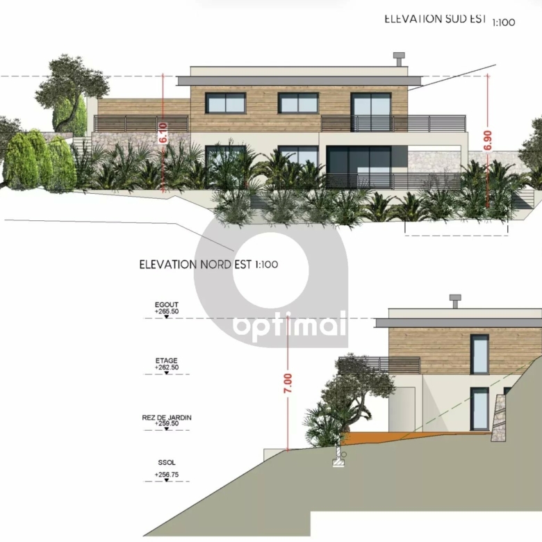 VENTE TERRAIN CONSTRUCTIBLE AVEC PERMIS DE CONSTRUIRE À GORBIO