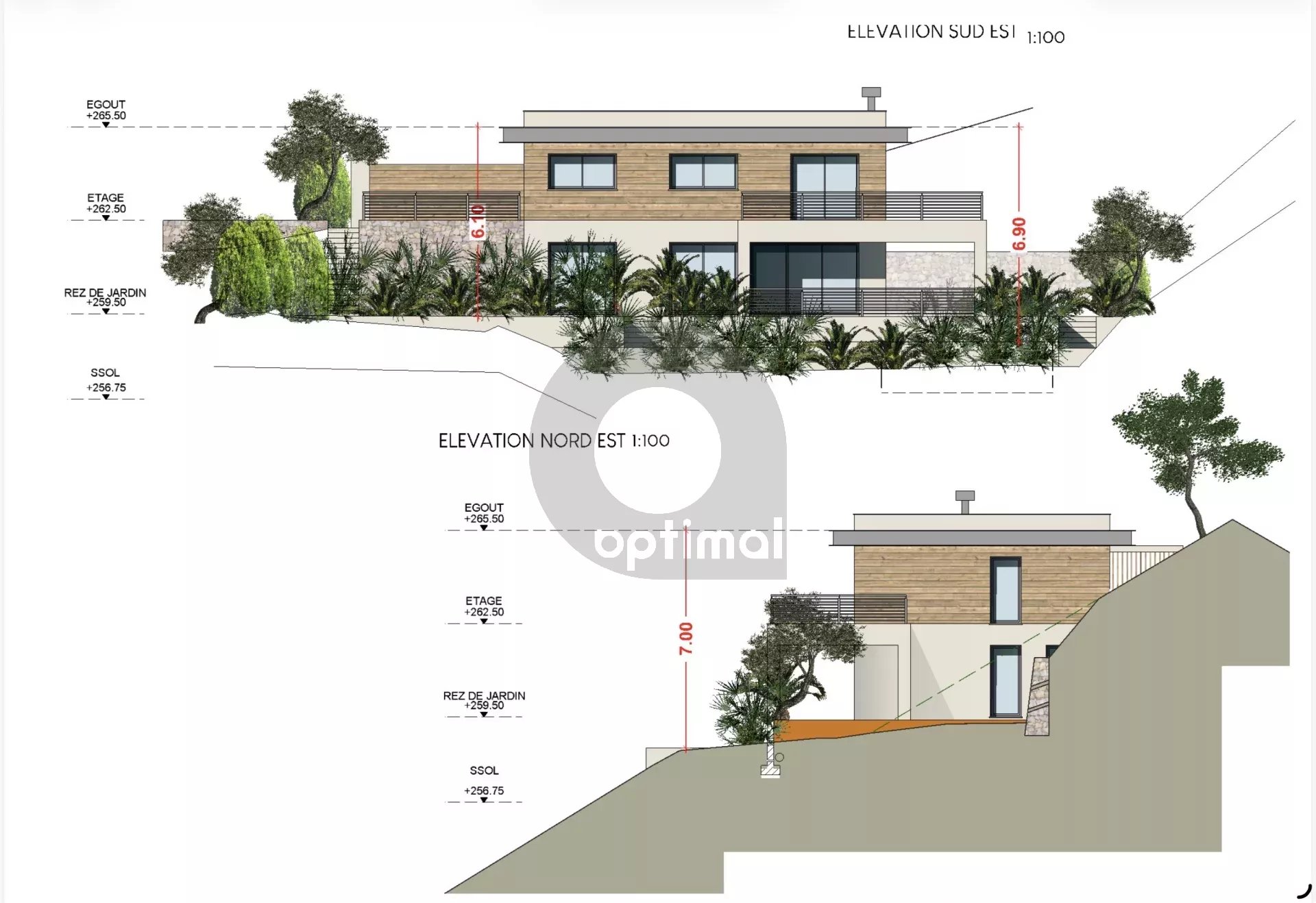 VENTE TERRAIN CONSTRUCTIBLE AVEC PERMIS DE CONSTRUIRE À GORBIO