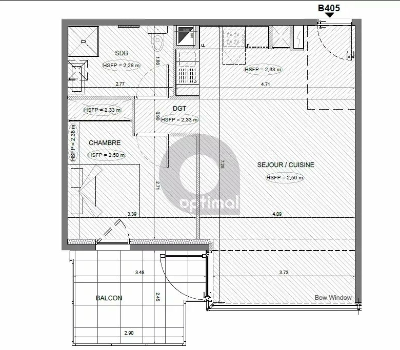 Menton centre – Immeuble neuf – Appartement deux pièces avec terrasse