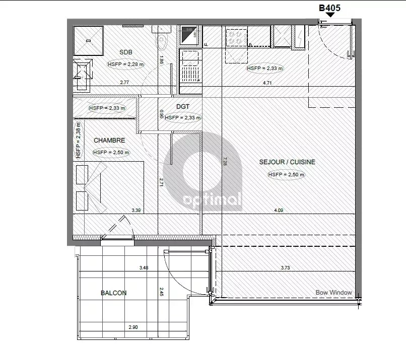 Menton centre – Immeuble neuf – Appartement deux pièces avec terrasse