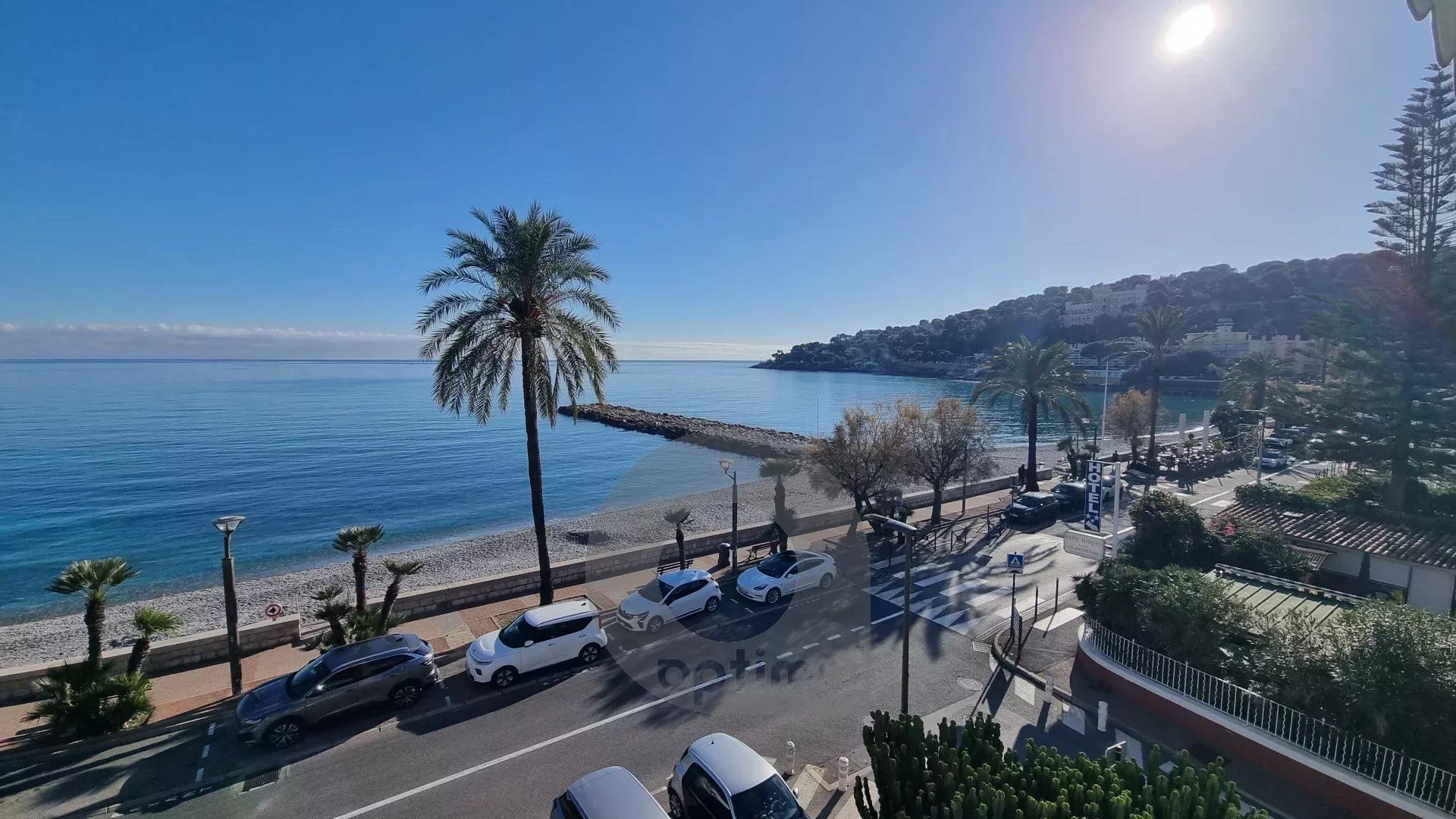 Roquebrune Cap Martin, étage élevé, terrasse, vue mer