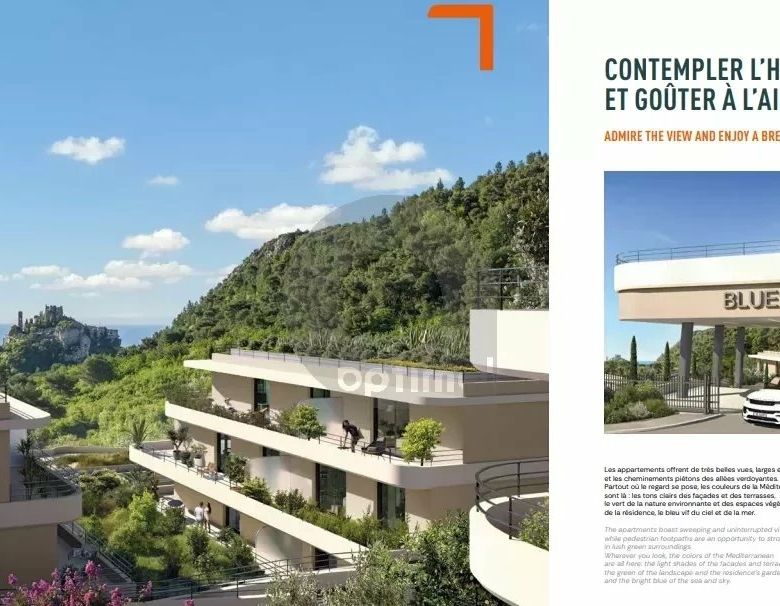 EZE – PROGRAMME NEUF – Livraison Fin 2027 – 5 pieces avec terrasses + Parking en sous-sol