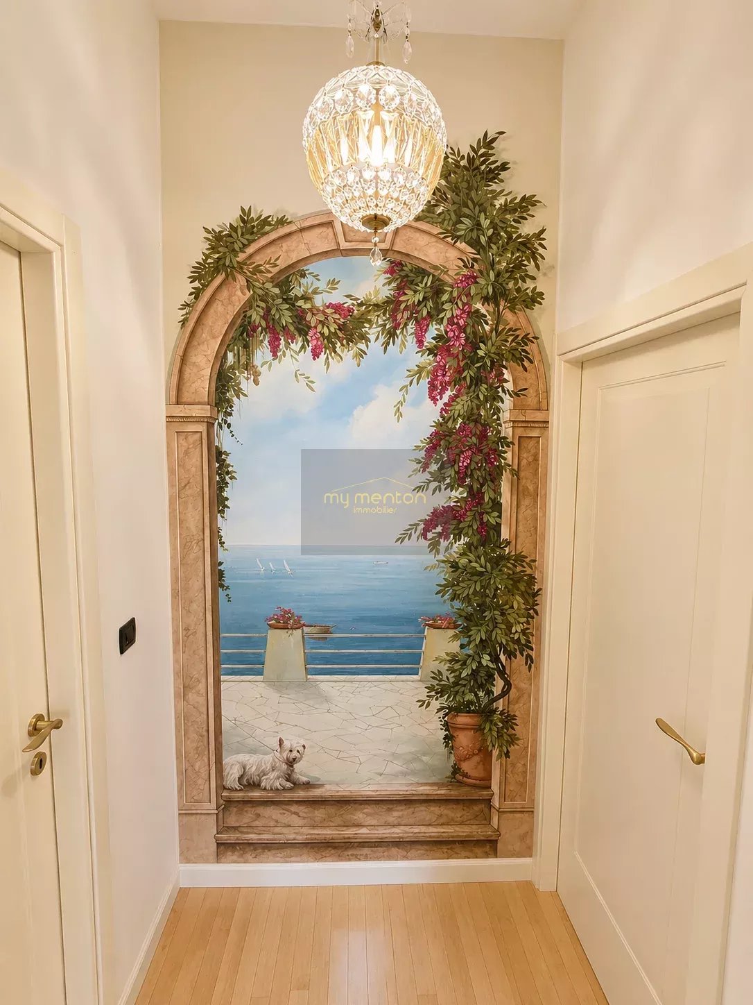 Menton Garavan – Luxueux 3 pièces avec vastes terrasses, vue mer panoramique