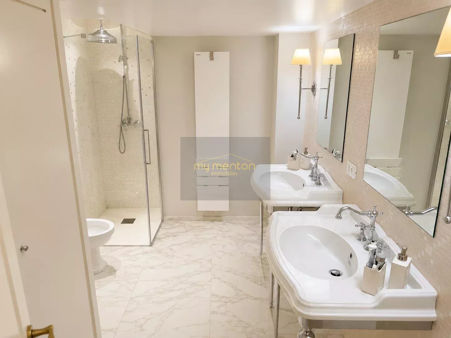Menton Garavan – Luxueux 3 pièces avec vastes terrasses, vue mer panoramique