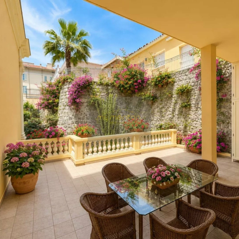 Menton Garavan – Luxueux 3 pièces avec vastes terrasses, vue mer panoramique