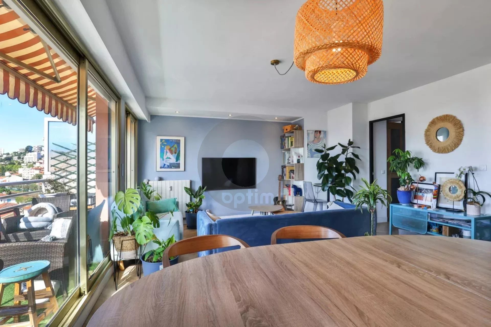 Centre Carnolès: Très bel appartement 4P avec Solarium – Vue panoramique – Garage