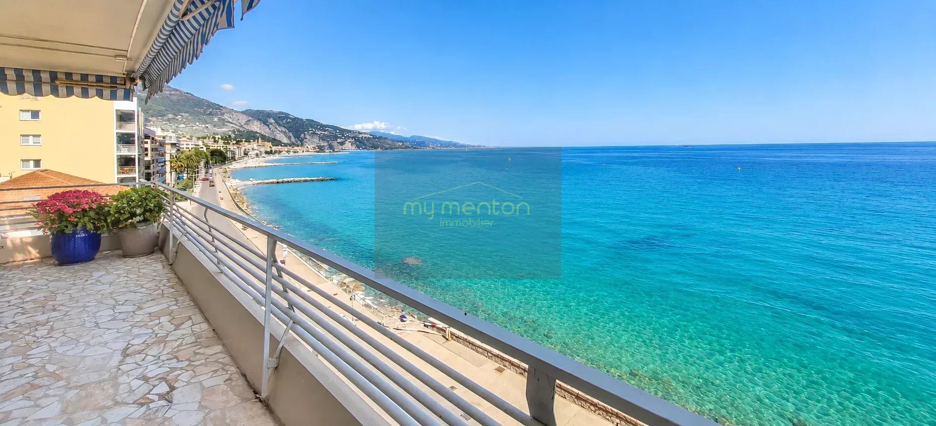 MENTON – MADONE | APPARTEMENT D’ANGLE FACE À LA MER