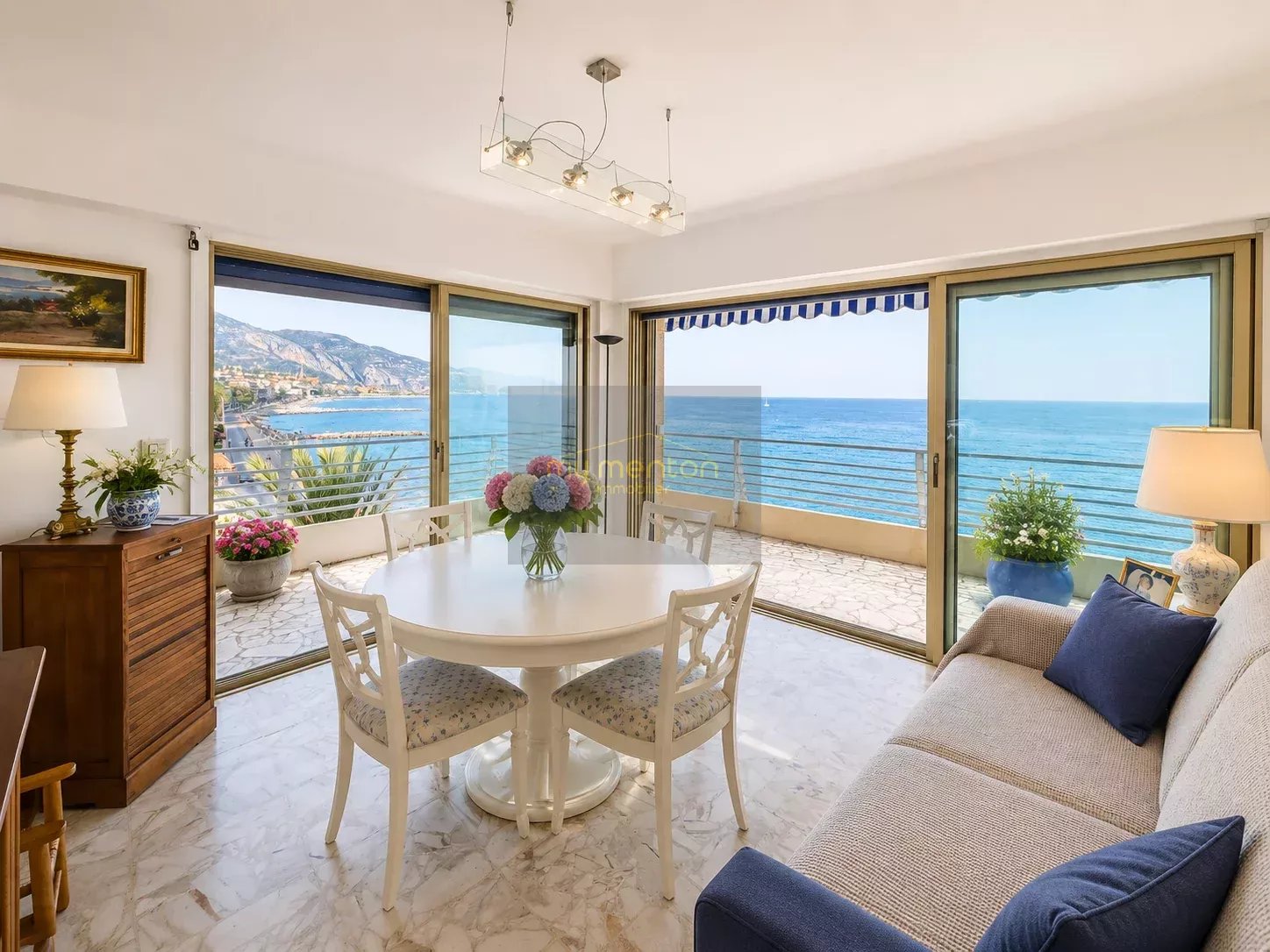 MENTON – MADONE | APPARTEMENT D’ANGLE FACE À LA MER