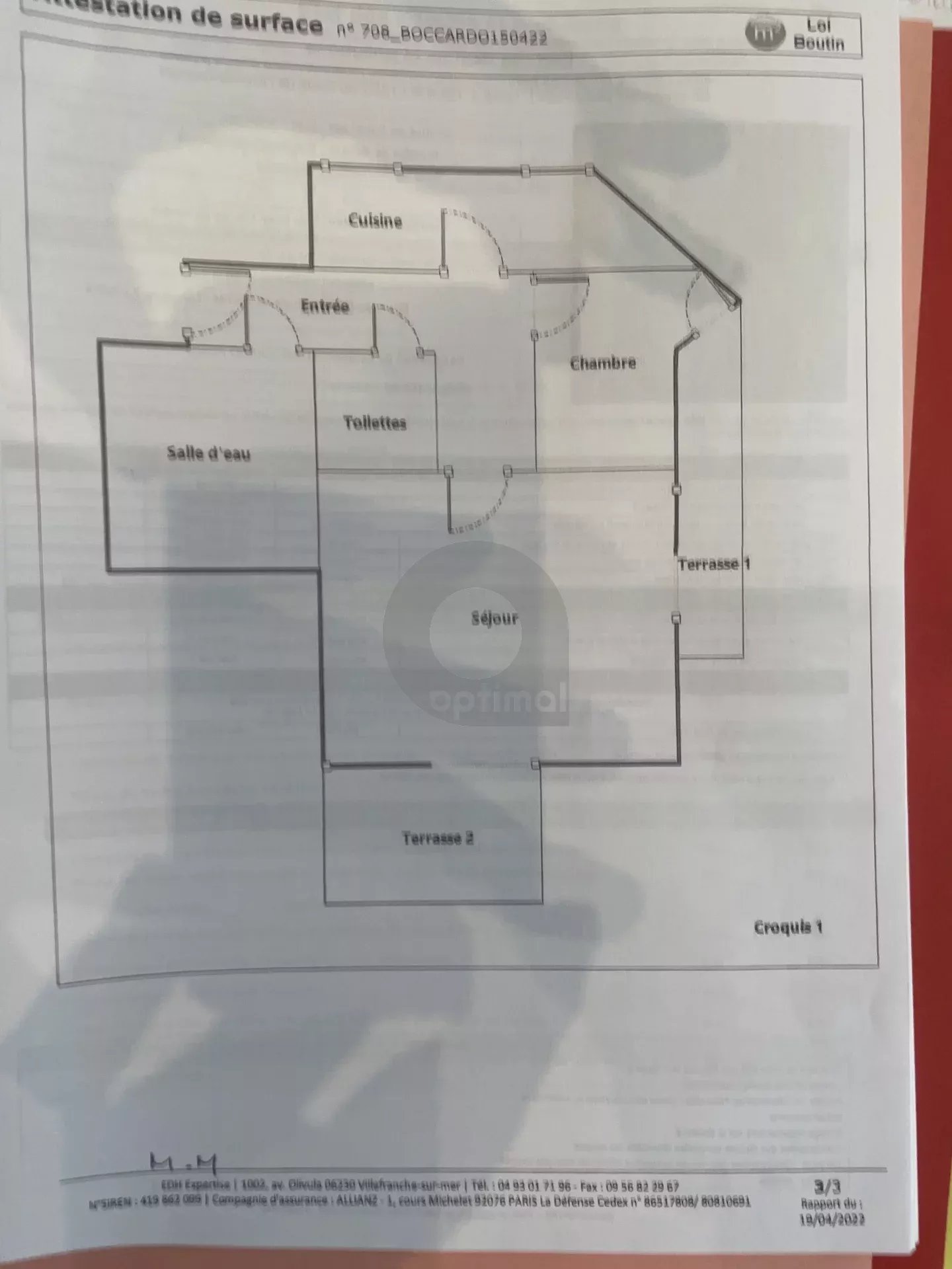 Vente Appartement de 46.23m²  à Roquebrune-Cap-Martin