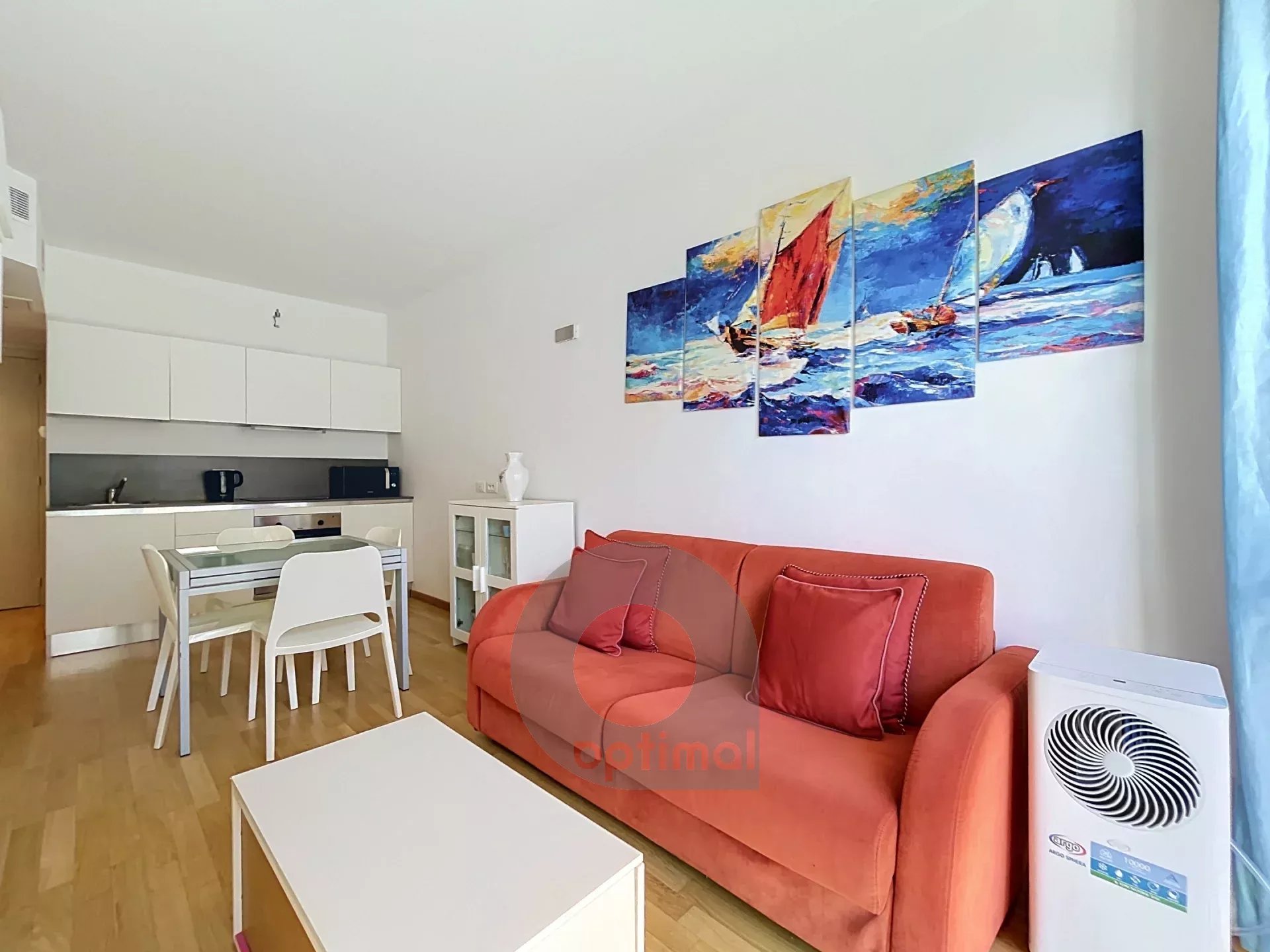 Menton Garavan – Résidence de grand standing – 2 pièces avec balcon – Vue latérale mer