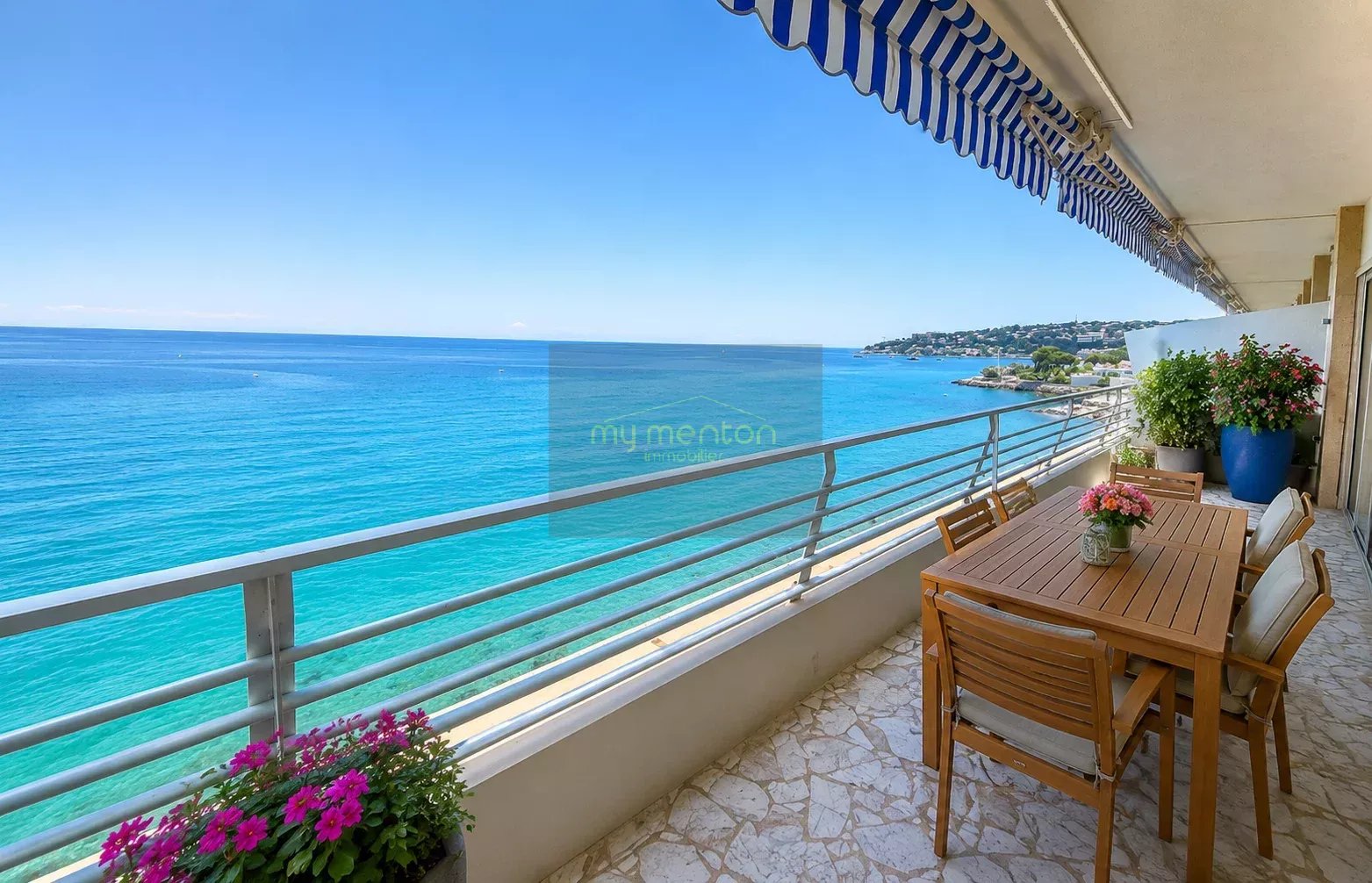 MENTON – MADONE | APPARTEMENT D’ANGLE FACE À LA MER