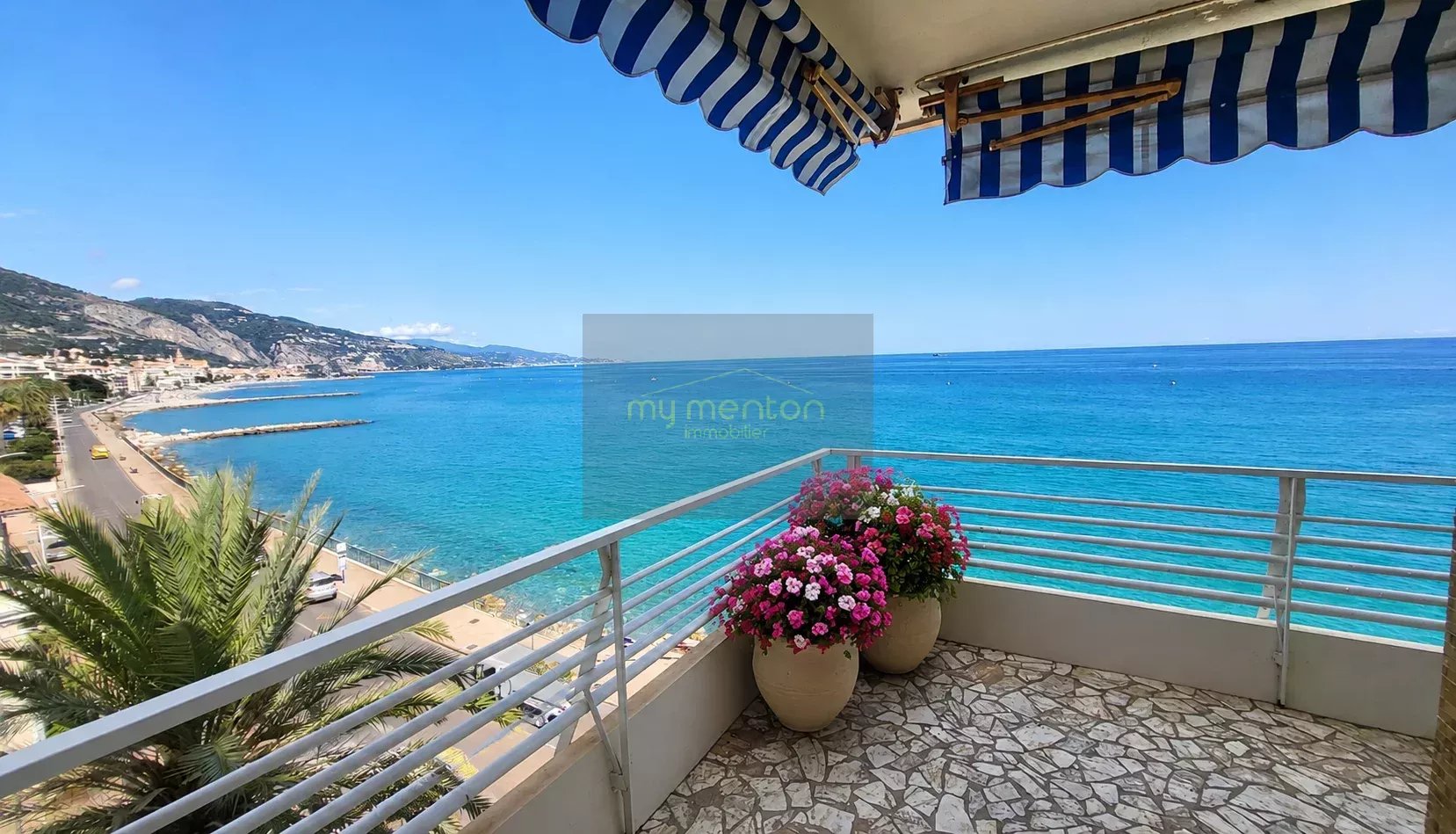 MENTON – MADONE | APPARTEMENT D’ANGLE FACE À LA MER