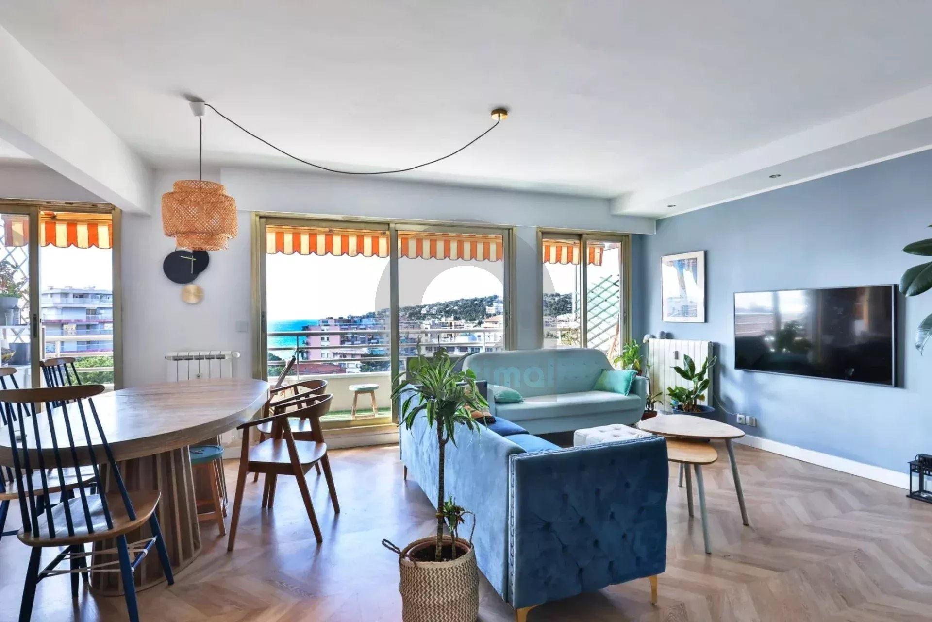 Centre Carnolès: Très bel appartement 4P avec Solarium – Vue panoramique – Garage