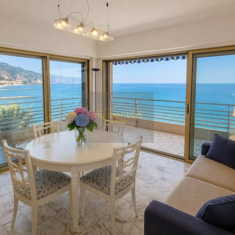 MENTON – MADONE | APPARTEMENT D’ANGLE FACE À LA MER