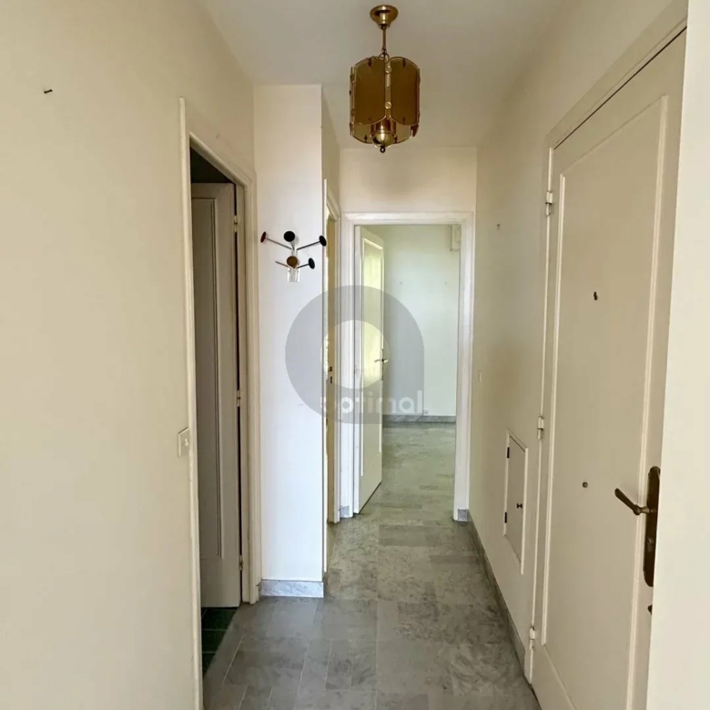 MENTON – TERRES CHAUDES: APPARTEMENT 2P AVEC VUE MER PANORAMIQUE –  GARAGE et CAVE